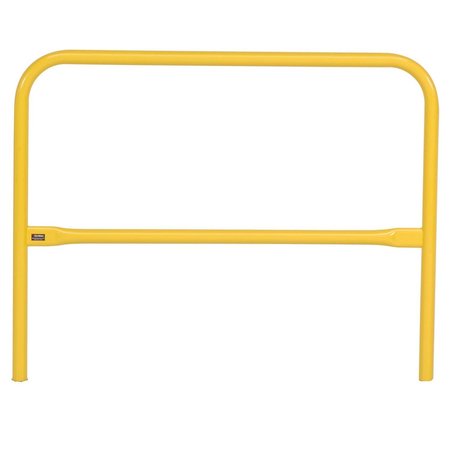 GLOBAL INDUSTRIAL 48L Pedestrian Barrier, Steel, Yellow 940371